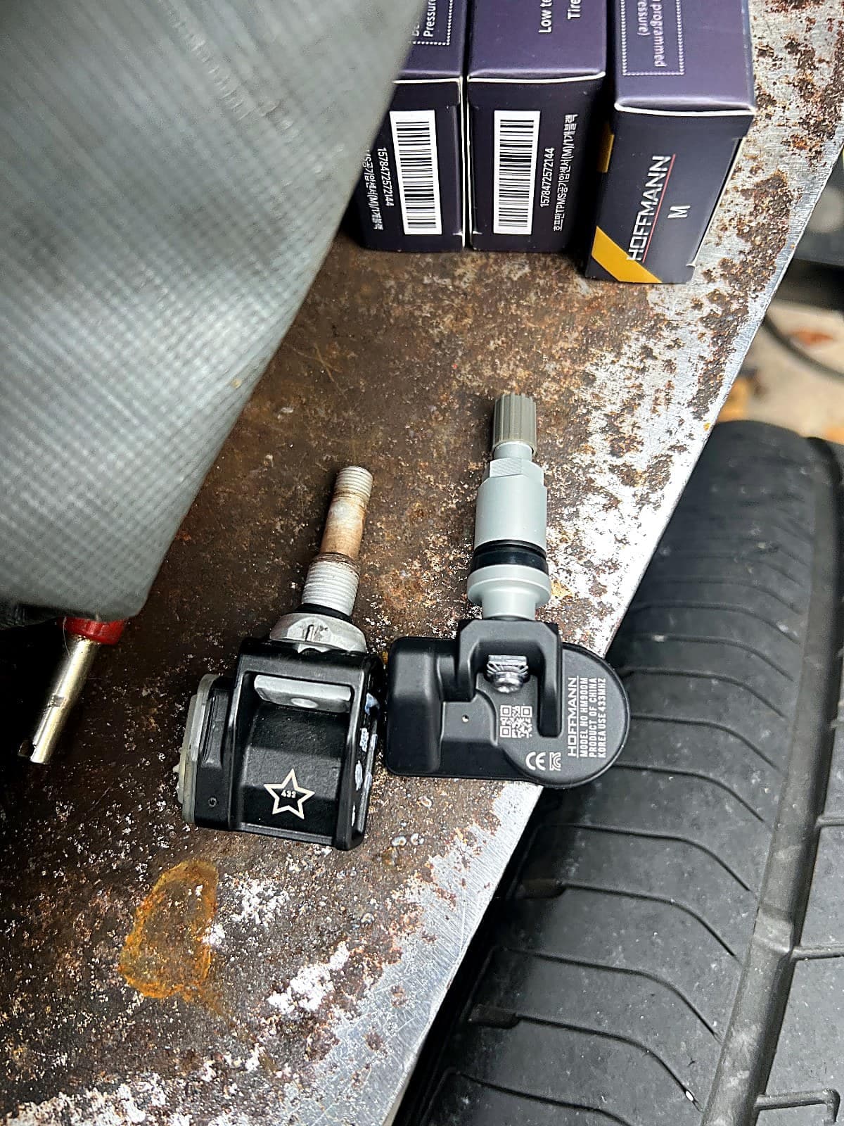 BMW 530i 새 TPMS 센서